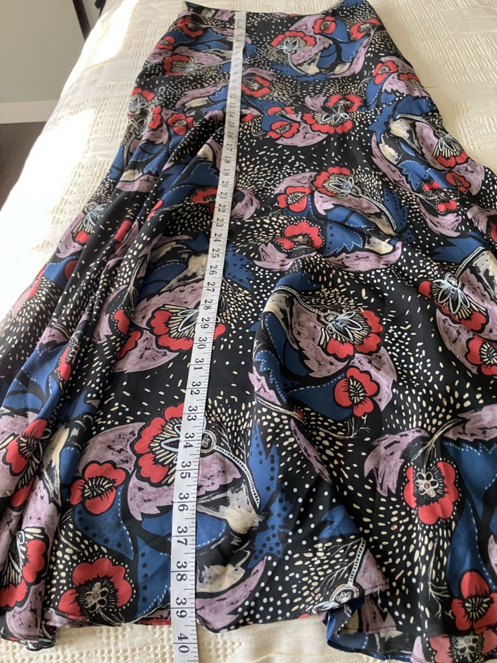 FREE PEOPLE Colorful Floral Maxi Skirt Size 2 (Like a 6) - Picture 7 of 13